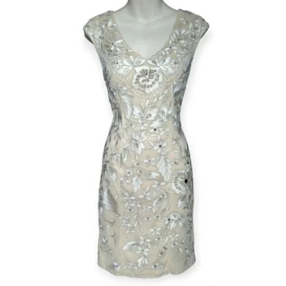 Sue Wong Nocturne Beaded Embroidered Cocktail Dress Sz. 4 - Picture 2 of 13